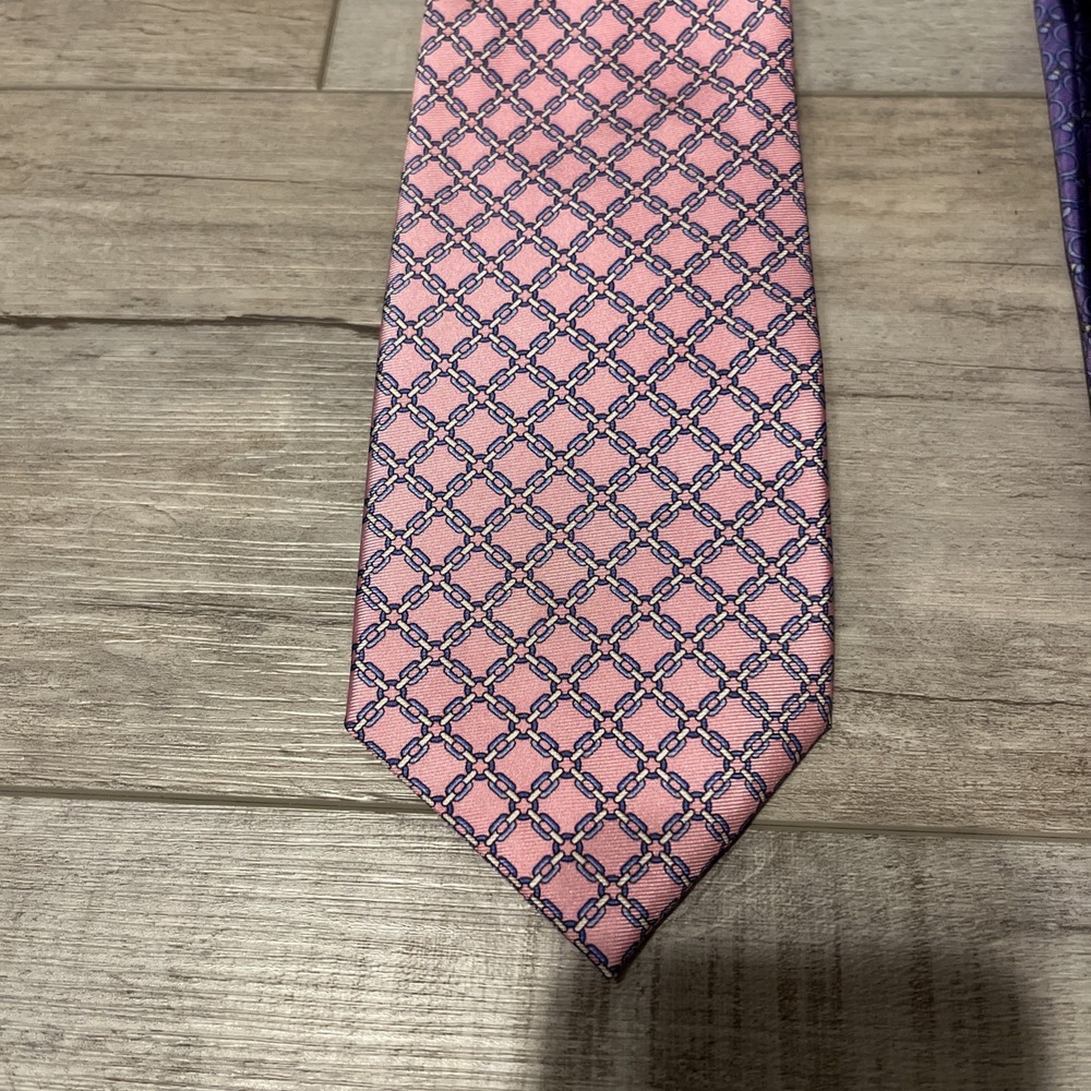 Brooks Brothers Mens Silk Tie Pink Office Work Professional
